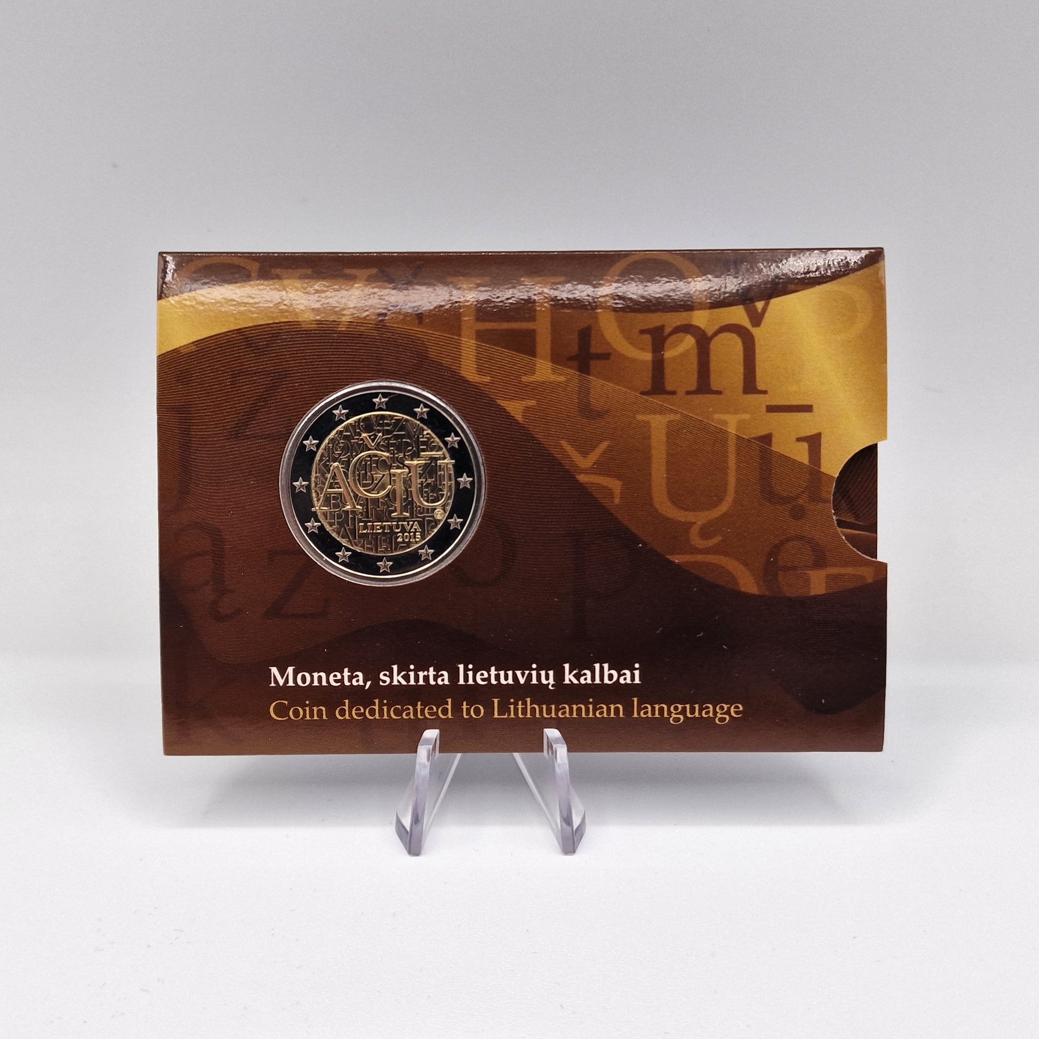 2015 Língua Lituana 2€ - Lituânia Coincard